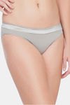 Soie Low Rise Half Coverage Bikini Panty (Pack of 2) - Black Silver Grey — thumbnail 4